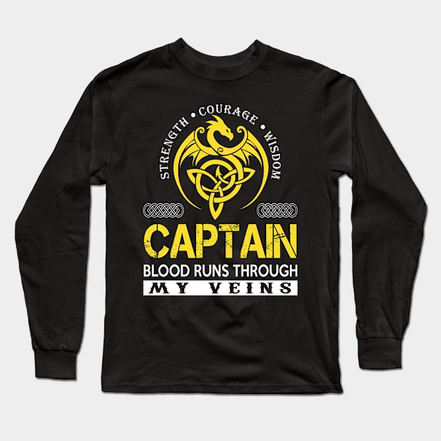 CAPTAIN Long Sleeve T-Shirt by isaiaserwin